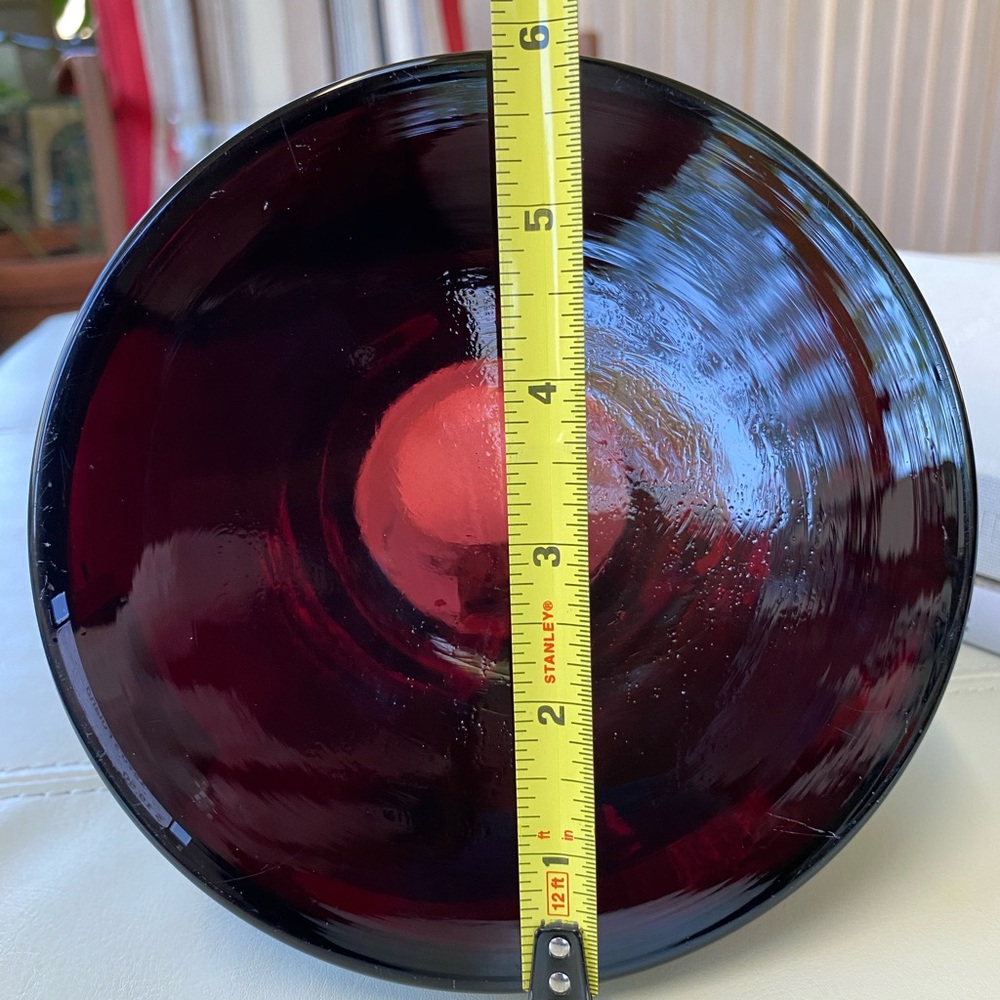 Post-Modern Tarnowiec ruby black art glass vase - Picture 9 of 9